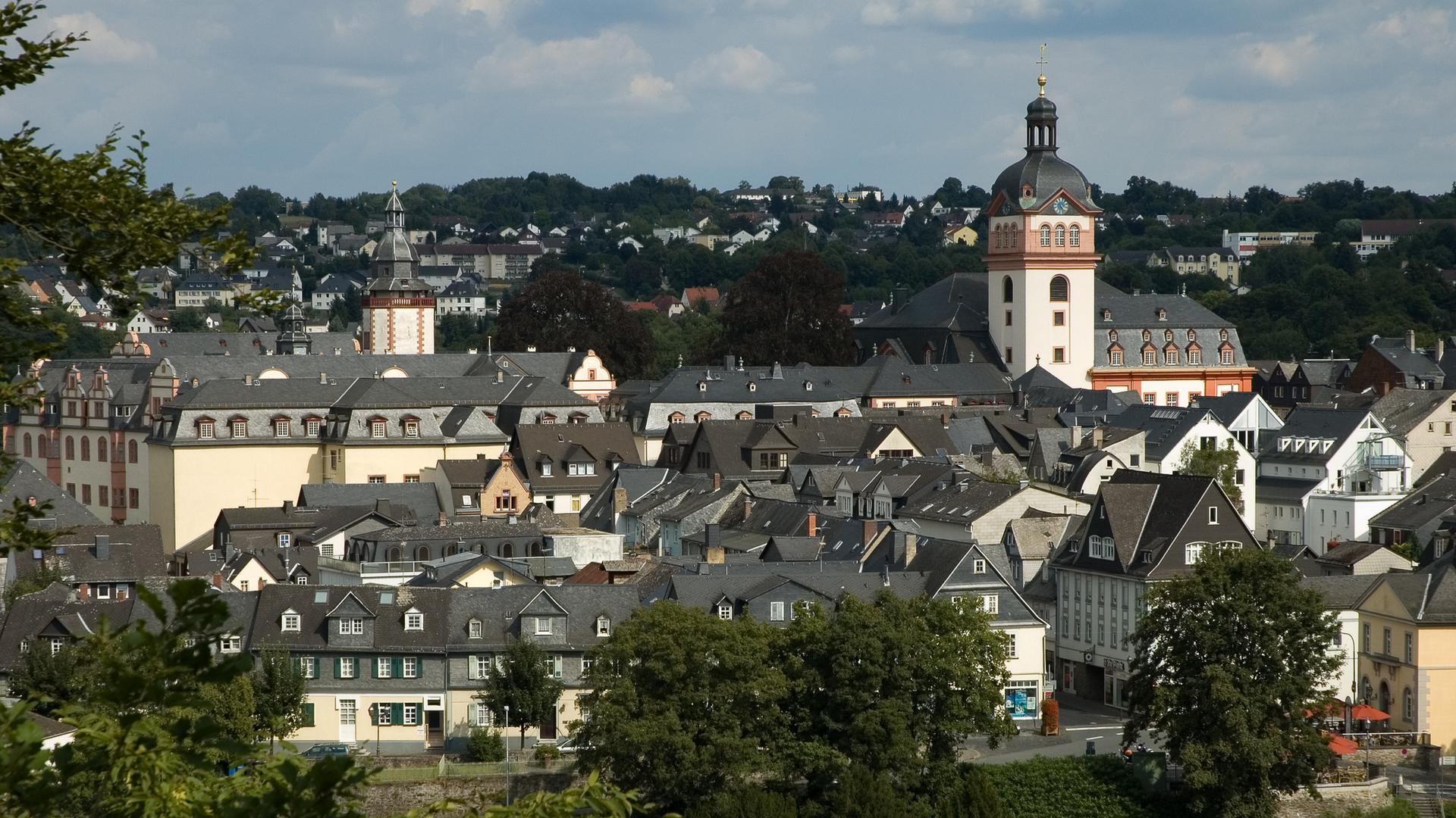 Blick auf Weilburg an der Lahn Blick auf Weilburg an der Lahn