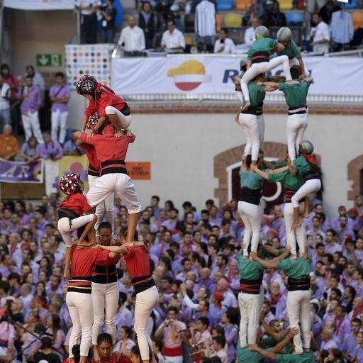 Die sogenannten "castells" - Türme aus Menschen