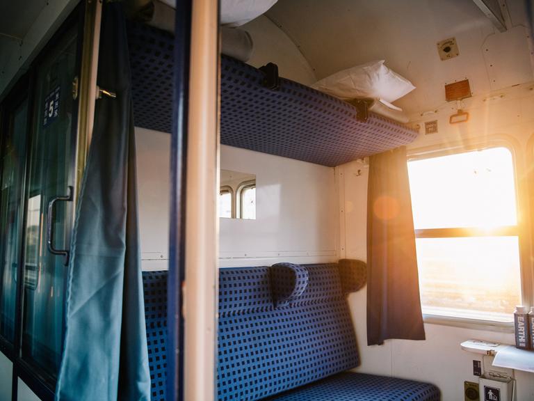 Ein Schlafabteil im European Sleeper, einem neuen Nachtzug zwischen Berlin und Amsterdam.